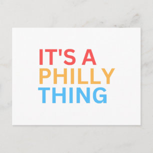 Es ist eine Philly-Sache Feiertagspostkarte