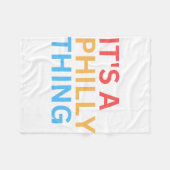 ES IST EINE PHILLY-SACHE FLEECEDECKE (Vorderseite (Horizontal))