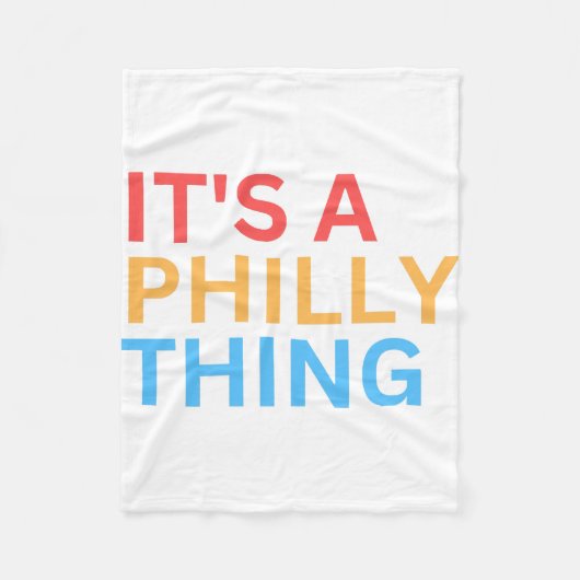 ES IST EINE PHILLY-SACHE FLEECEDECKE (Vorderseite)