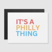ES IST EINE PHILLY-SACHE MAGNETKARTE (Vorne/Hinten)