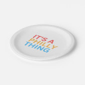 ES IST EINE PHILLY-SACHE PAPPTELLER (Schrägansicht)