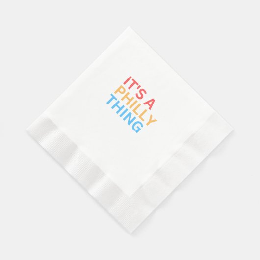 ES IST EINE PHILLY-SACHE SERVIETTE (Ecke)