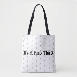 Es ist eine Pony-Sache-Taschen-Tasche Tasche