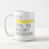Es ist eine Poughkeepsie-Sache Kaffeetasse (Links)