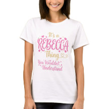 Es ist eine Rebecca-Sache Rosa Gold Frauen Geschen