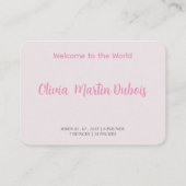 Es ist eine Retro-Typografie Visitenkarte (Rückseite)