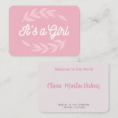 Es ist eine Retro-Typografie Visitenkarte (Vorne/Hinten)