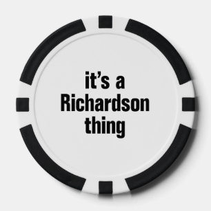 Es ist eine Richardson-Sache Pokerchips