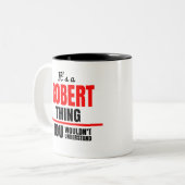 Es ist eine Robert-Sache, die man den Namen nicht Zweifarbige Tasse (Vorderseite Links)
