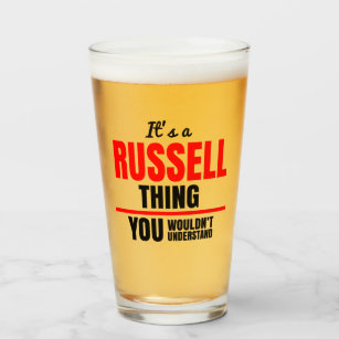 Es ist eine Russell-Sache, die man nicht verstehen Glas