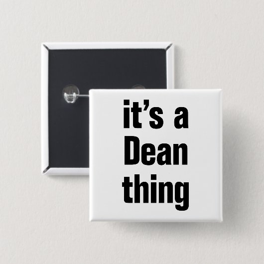 Es ist eine Sache Button (Vorne & Hinten)