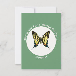 Es ist eine Scarce Frack Butterfly Geburtstagspart Dankeskarte