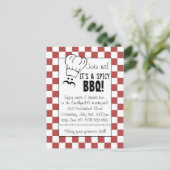 Es ist eine scharfe GRILLEN! Einladungspostkarte (Stehend Vorderseite)