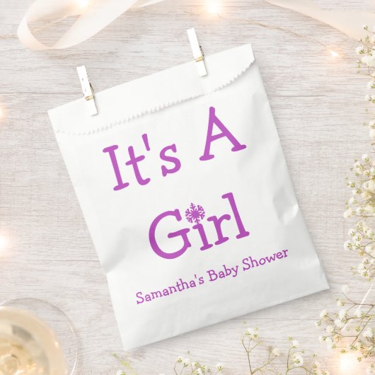 Es ist eine Schneeflocke für Mädchen Geschenktütchen (Ausgeschnitten)