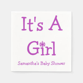 Es ist eine Schneeflocke für Mädchen Serviette