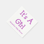 Es ist eine Schneeflocke für Mädchen Serviette (Ecke)