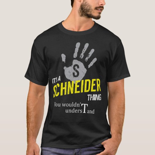 Es ist eine SCHNEIDER Sache, die du nicht verstehe T-Shirt (Vorderseite)