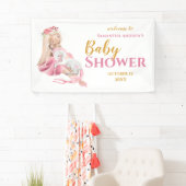 Es ist eine schöne Ballerina Babydusche von Girl Banner (Insitu)