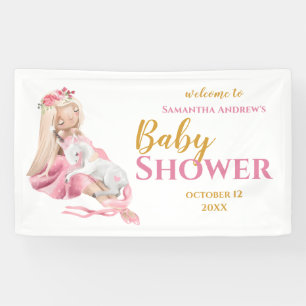 Es ist eine schöne Ballerina Babydusche von Girl Banner