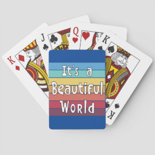 Es ist eine schöne Welt Spielkarten