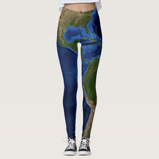 Es ist eine schöne Welt - Westernhemisphäre Leggings (Vorderseite)