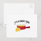Es ist eine Schweizer Sache Postkarte (Vorne/Hinten)