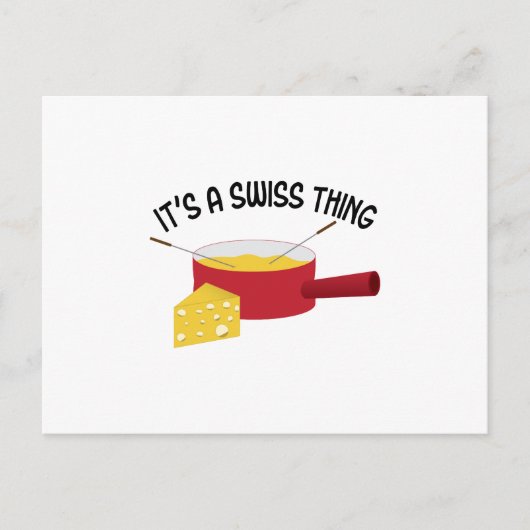 Es ist eine Schweizer Sache Postkarte (Vorderseite)