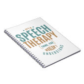 Es ist eine Speech Therapy Sache. Geschenkideen Notizblock (Rechte Seite)