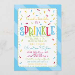 Es ist eine Sprinkle Baby Shower Einladungskarte b Einladung