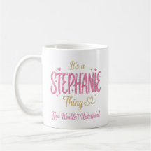 Es ist eine Stephanie-Sache Pink Gold Frauen Gesch