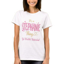 Es ist eine Stephanie-Sache Pink Gold Frauen Gesch