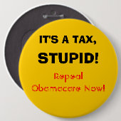 Es ist eine Steuer, dumm! Button (Vorne & Hinten)