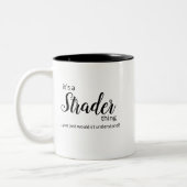 Es ist eine Strader Sache... Zwei-Tone-Kaffee-Tass Zweifarbige Tasse (Links)