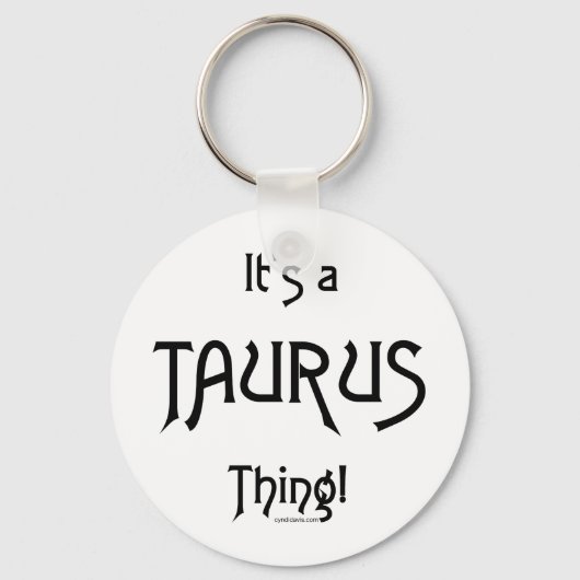 Es ist eine Taurus-Sache Schlüsselanhänger (Vorderseite)
