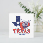 Es ist eine Texas Sache Karte (Stehend Vorderseite)