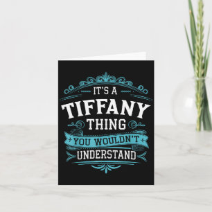 Es Ist Eine Tiffany-Sache, Die Frauen Nicht Verste Karte