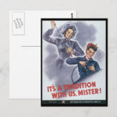 Es ist eine Tradition des 2. Weltkriegs Postkarte (Vorne/Hinten)