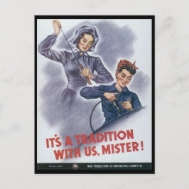 Es ist eine Tradition des 2. Weltkriegs Postkarte