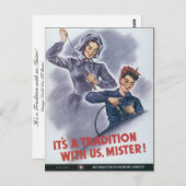 Es ist eine Tradition mit uns, Mister! Postkarte (Vorne/Hinten)