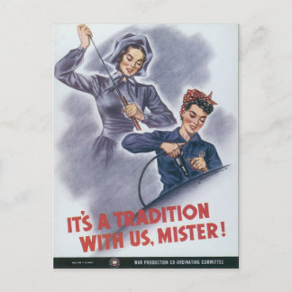 Es ist eine Tradition mit uns, Mister! Postkarte