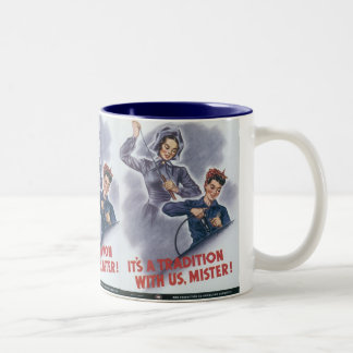 Es ist eine Tradition mit uns, Mister! Zweifarbige Tasse
