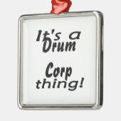 Es ist eine Trommel corp-Sache! Silbernes Ornament (Links)