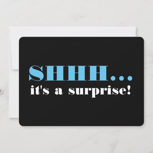 Es ist eine überraschende Geburtstagsparty Einladung (Vorderseite)