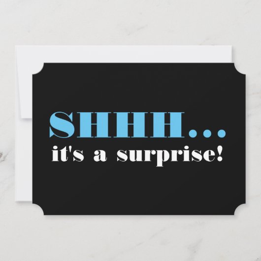 Es ist eine überraschende Geburtstagsparty Einladung (Vorderseite)