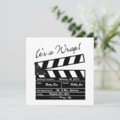 Es ist eine Verpackung - Film-Hochzeits-Foto Dankeskarte (Stehend Vorderseite)