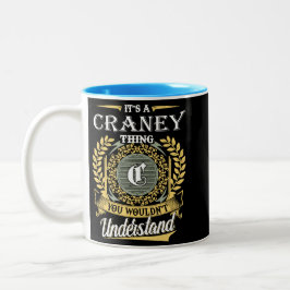 Es ist eine verrückte Sache, die du nicht verstehe Zweifarbige Tasse