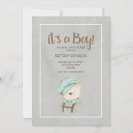 Es ist eine Vintage Teddy Bear Baby Dusche Einladung