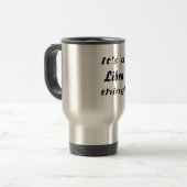 Es ist eine Waagesache! Reisebecher (Vorderseite Links)