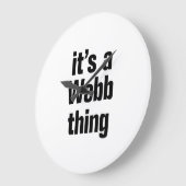 es ist eine webbasierte Sache Große Wanduhr (Winkel)