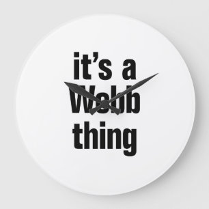 es ist eine webbasierte Sache Große Wanduhr